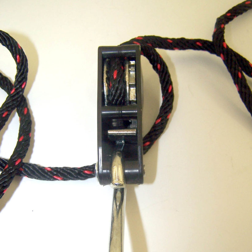 MOTTEZ Ladehaken mit Sperrklinke, Länge 2,5m, Max. Belastung 70kg, schwarz BILD 3