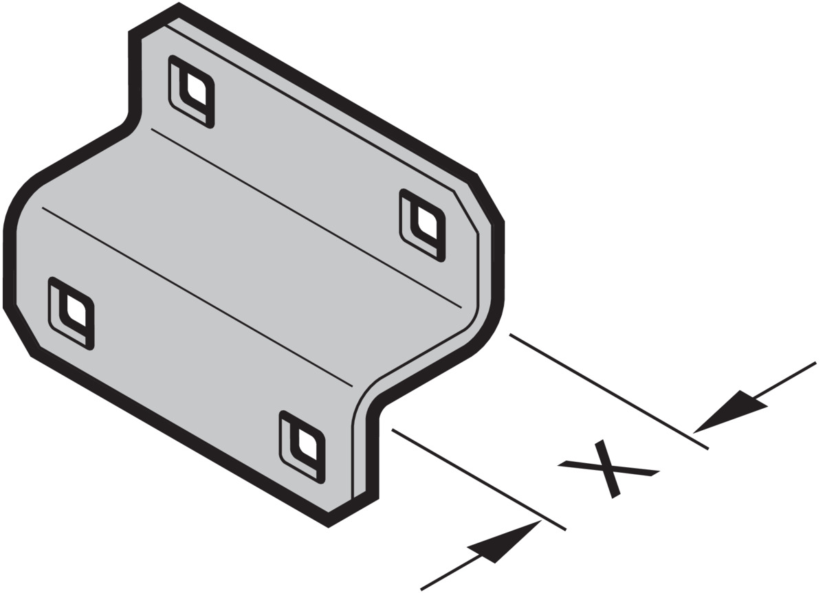 Hörmann Stützwinkel für Konsole, x = 33mm für Industrie-Sektionaltor BILD 1