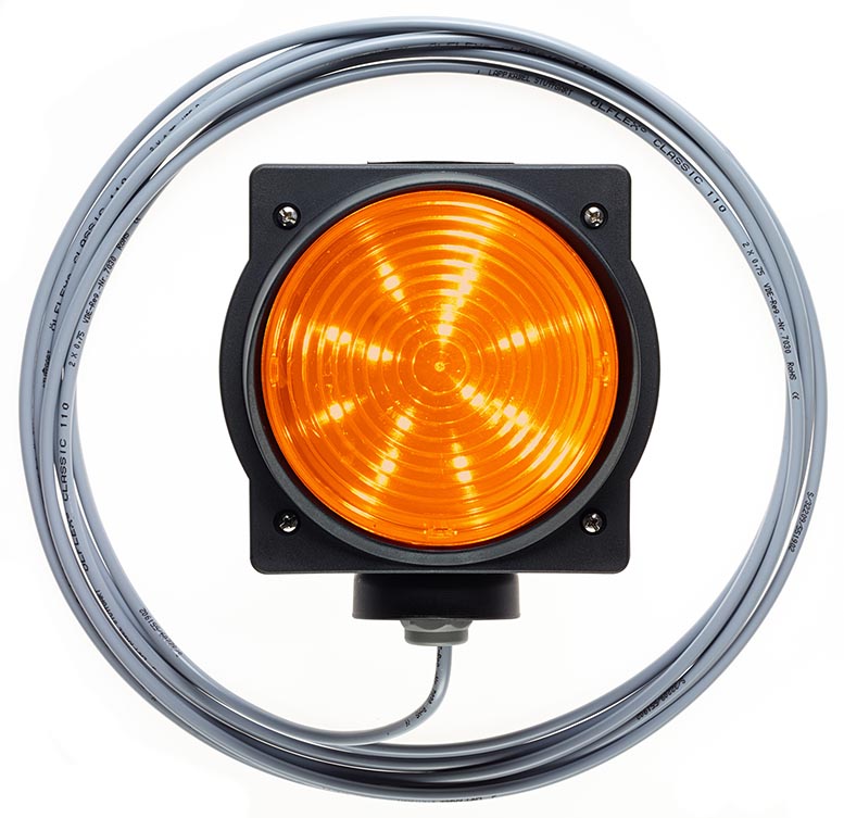 MARANTEC Ampel LED 24V gelb, mit 11m Kabel, 1,7W, IP65 für Antriebe & Steuerung BILD 1
