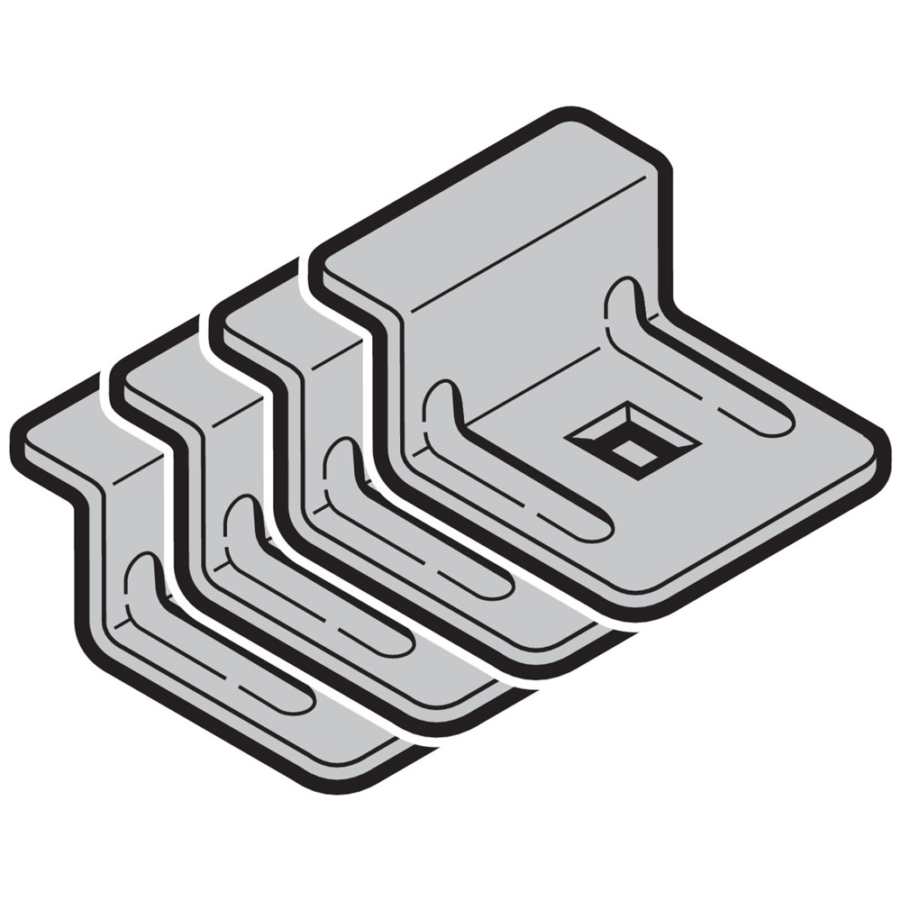 Hörmann Laufschienenklammern Set (4 Stück) für Industrie-Sektionaltor BILD 1