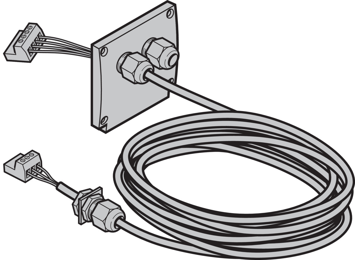 Hörmann Motoranschlussleitung 4 × 1,0mm², 8000mm für Industrieantriebe BILD 1