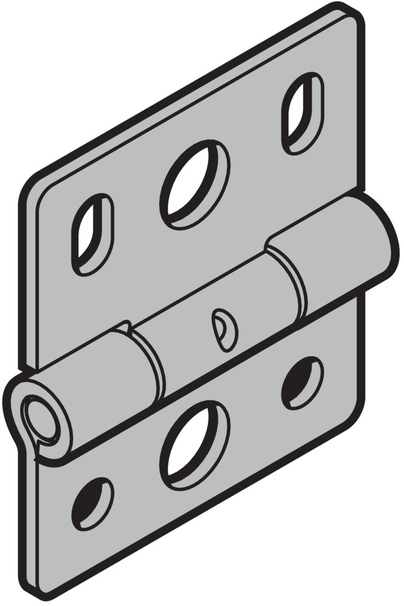 Hörmann Scharnier Bautiefe 67 f. Schlupftür Edelstahl für Industrie Sektionaltor BILD 1