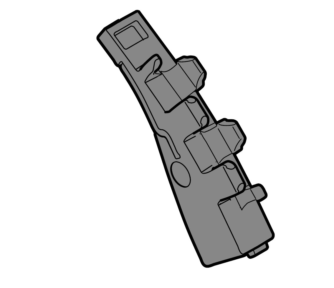Hörmann Kabelführung ≤ 500mm, L-Beschlag, rechts für Industrie-Sektionaltor BILD 1