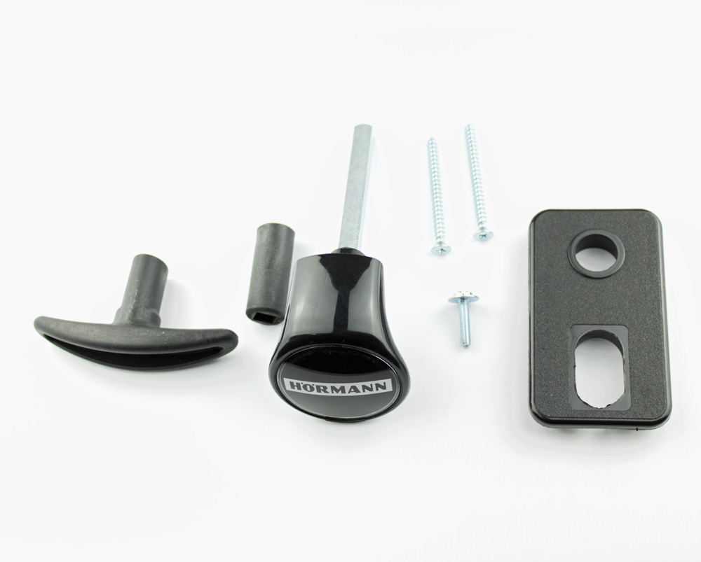 Hörmann Torgriffgarnitur TS 42mm, ASSA, schwarz für Sektionaltor / 4015153 BILD 1