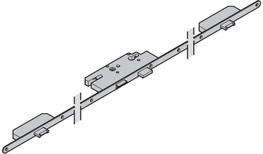 Hörmann Panikschloss Mehrfachver. Funkt.D,40/92/9,PZ für Industrie-Sektionaltor BILD 1