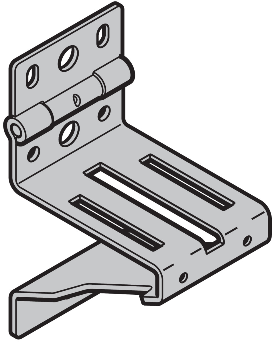 Hörmann Rollenbock Bautiefe 67 Schlupftürtor verzinkt für Industrie-Sektionaltor BILD 1