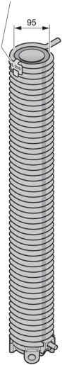 Hörmann Torsionsfedereinheit R210, innen Ø 95mm für Industrie-Sektionaltor BILD 9