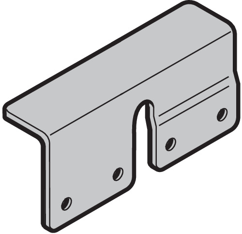Hörmann Auflaufschutz 63x32x122,5 links, Edelstahl für Industrie-Sektionaltor BILD 1