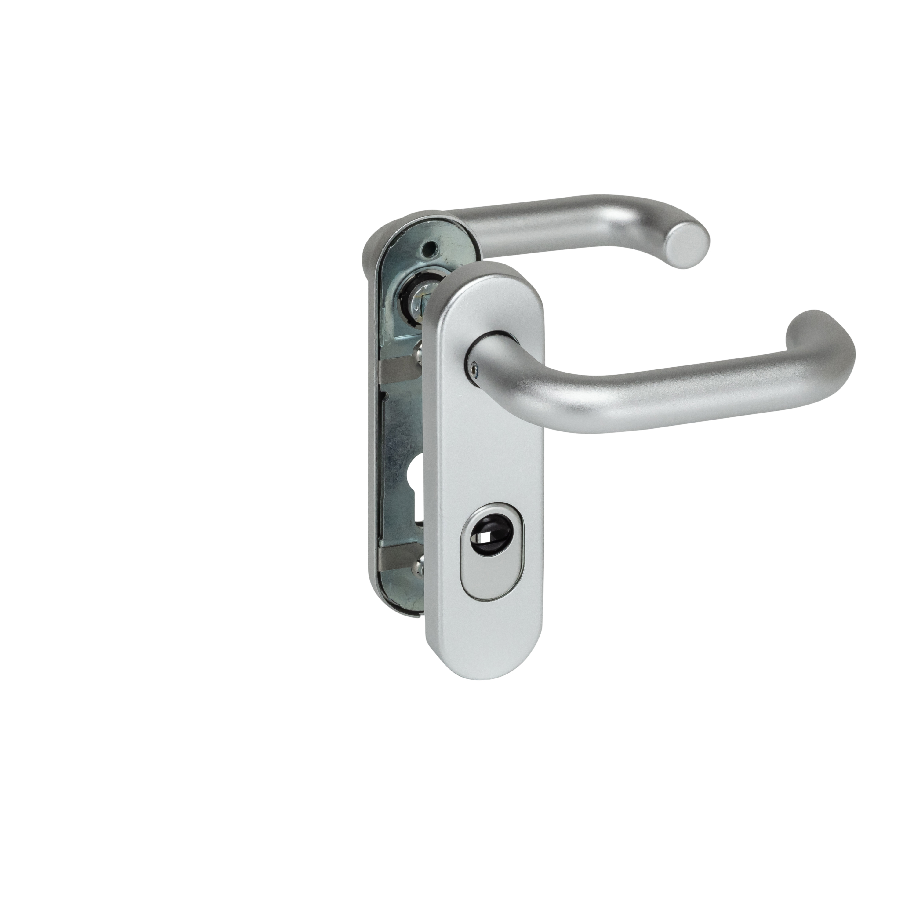 Hörmann Sicherheits-Drückergarnitur ES 1 (FS) Kurzschild PZ, Aluminium BILD 1