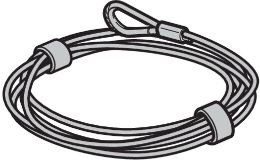 Hörmann Drahtseil Ø5,5mm mit Terminal, L: 10 m für Industrie-Sektionaltor BILD 1