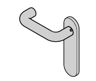 Hörmann Halbgarnitur D-110 (FS) Kurzschild blind, Kunststoff , weiß BILD 1