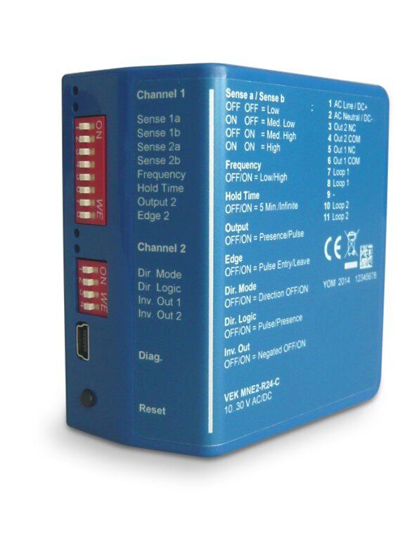 Sommer Induktionsschleifendetektor IP30 1-Kanal, AC 90–250 V, 50–60 Hz BILD 1