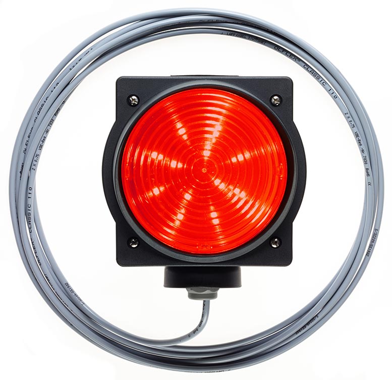 MARANTEC Ampel LED 24V rot, mit 11m Kabel, 1,7W, IP65 für Antriebe & Steuerung BILD 1