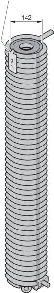 Hörmann Torsionsfedereinheit R228, innen Ø 142mm für Industrie-Sektionaltor BILD 9