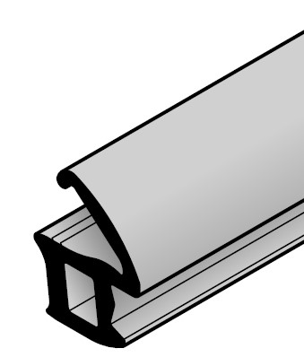 Hörmann T30 Zargendichtung P102 Länge: 6500mm, schwarz für Türen / 479276 BILD 1