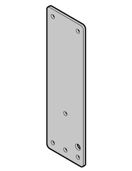 Hörmann Montageplatte für Türwächter Drückerversion (W80 mit Klebeset) BILD 1