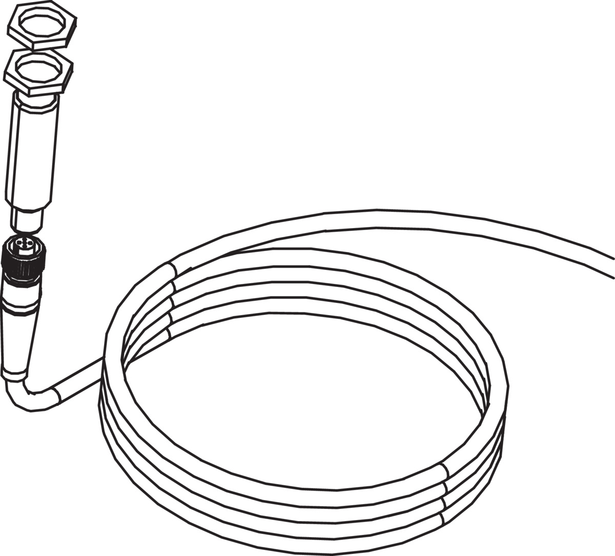 Hörmann Näherungsschalter DR-Sensor, AR/DR, mit Kabel 10 m, Stecker gerade BILD 1