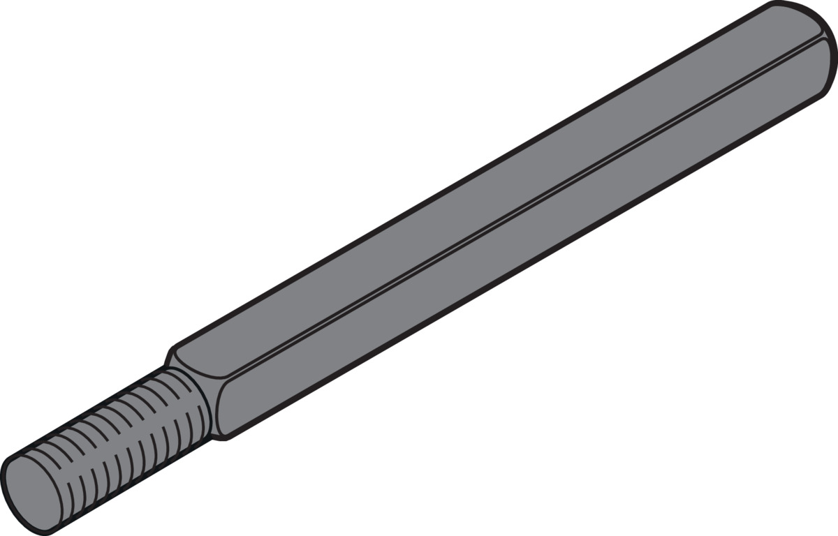 Hörmann Vierkant-Wechselstift Länge 90mm, TS 45-51, für Wechselgarnitur BILD 1