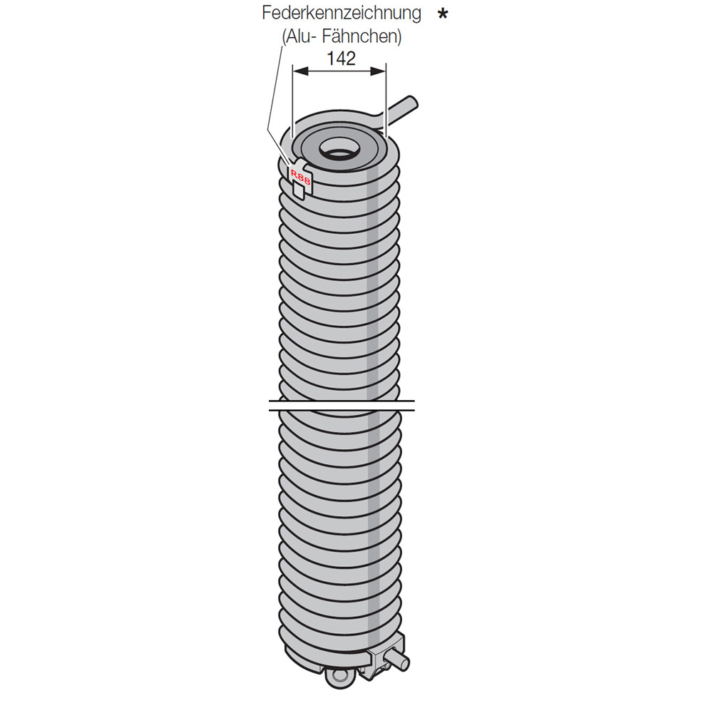 Hörmann Torsionsfeder mit Spannkonus, R88, Ø 142mm für Industrie-Sektionaltor BILD 1