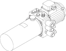 Hörmann Elektrohydr. Einheit Bosch 1,1kW HRT 230V3F/400V3F 50/60Hz BILD 1