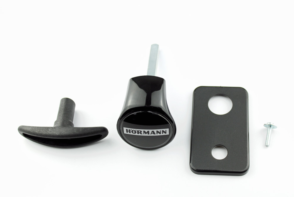 Hörmann Torgriffgarnitur TS 42,5mm, PZ, schwarz für Sektionaltor / 4015142 BILD 1
