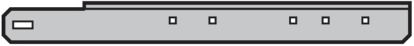 Hörmann Ausleger gerade, rechts, ML= 475mm für Industrie-Sektionaltor BILD 1
