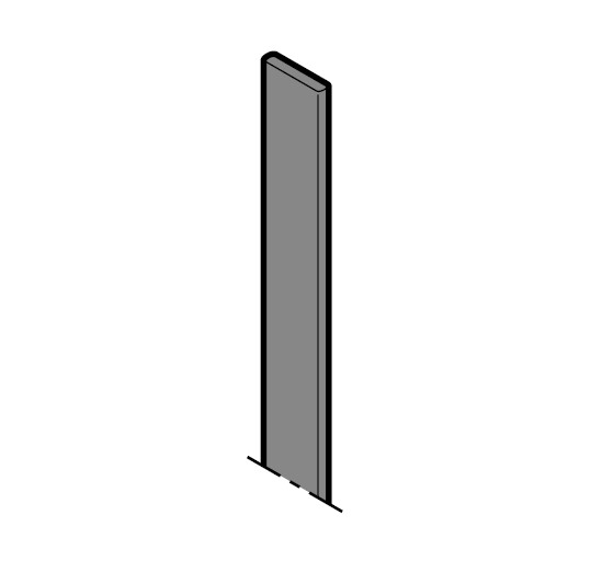 Hörmann Dämmschichtstreifen (LxBxT) 1582 × 15 × 1,8mm , schwarz für Türen BILD 1