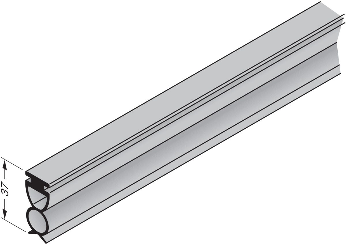 Hörmann Bodendichtung für Schlupftürtore mit Schwelle, 2500 mm für Sektionaltore BILD 1
