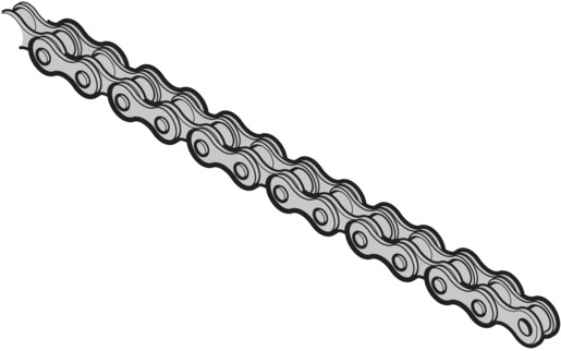 Hörmann Rollenkette einfach ISO 83 für Drahtseil Durchmesser 4mm Beschlagsart L,LD für Industrie-Sek