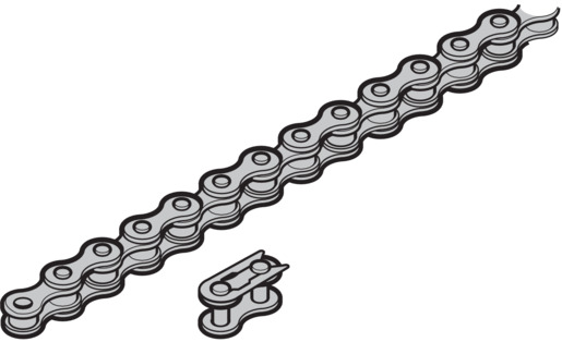 Hörmann Rollenkette für doppelte Federwelle, 1346mm für Industrie-Sektionaltor BILD 1