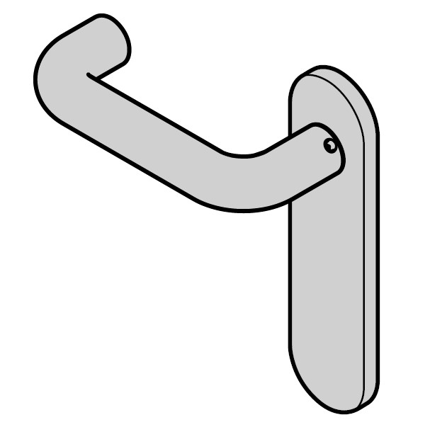 Hörmann Halbgarnitur FSB Typ 1070 (FS) Kurzschild blind, Aluminium, Naturton BILD 1