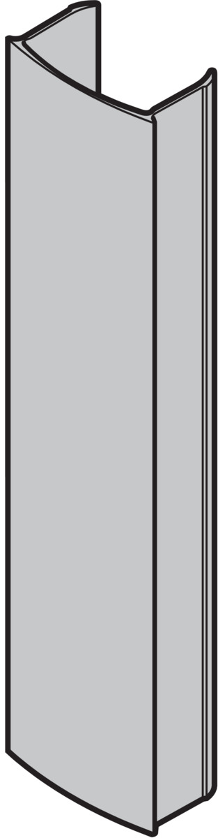 Hörmann Alu-Blende für Lichtsäule SLS, 239mm lang für Antriebe & Steuerungen BILD 1