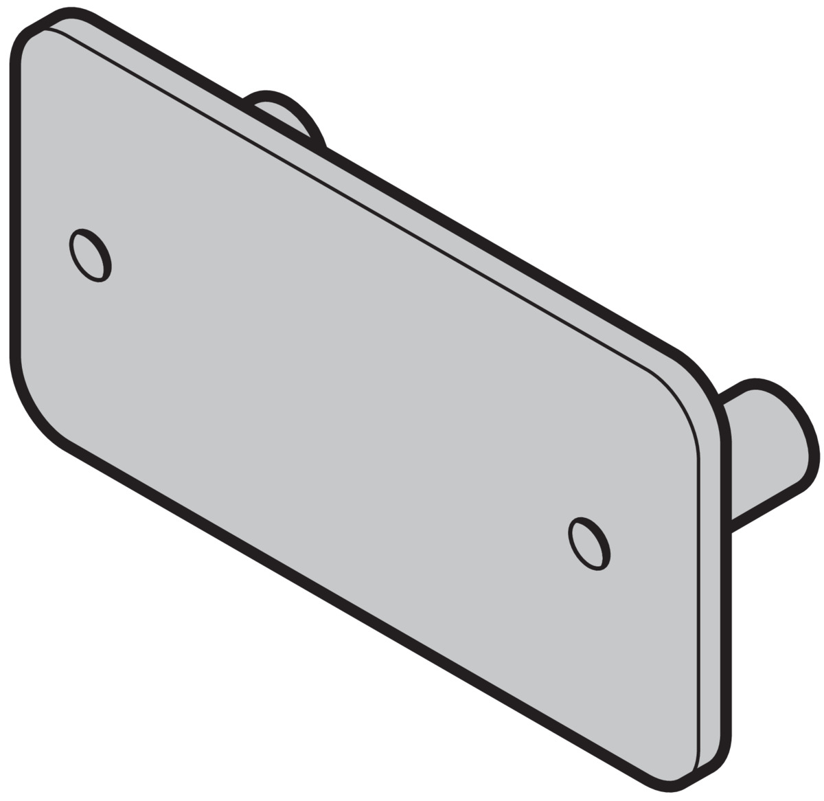 Hörmann Griffplatte (42mm) SPU/APU/TAP/ASP für Industrie-Sektionaltor BILD 9