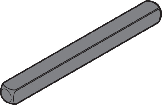 Hörmann Vierkant-Drückerstift L = 100, TS 45 - 51 für Industrie-Sektionaltor BILD 9