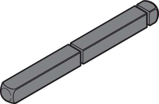Hörmann Panikstift L = 45 - 70, Bautiefe 67 für Industrie-Sektionaltor BILD 1